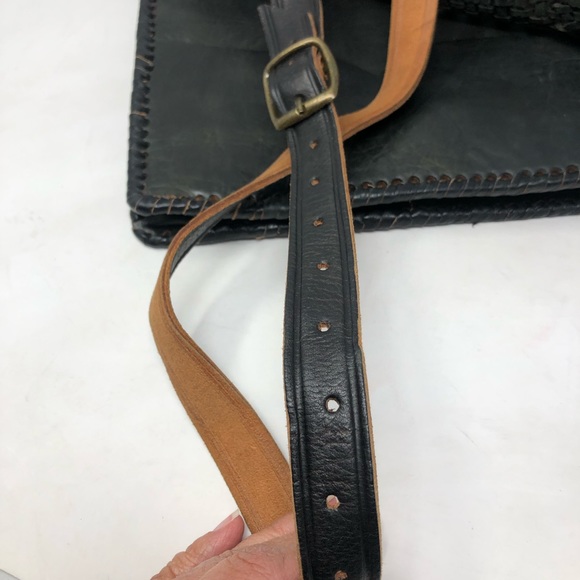 Boho Leather Fringed Crossbody Bag - Picture 12 of 16